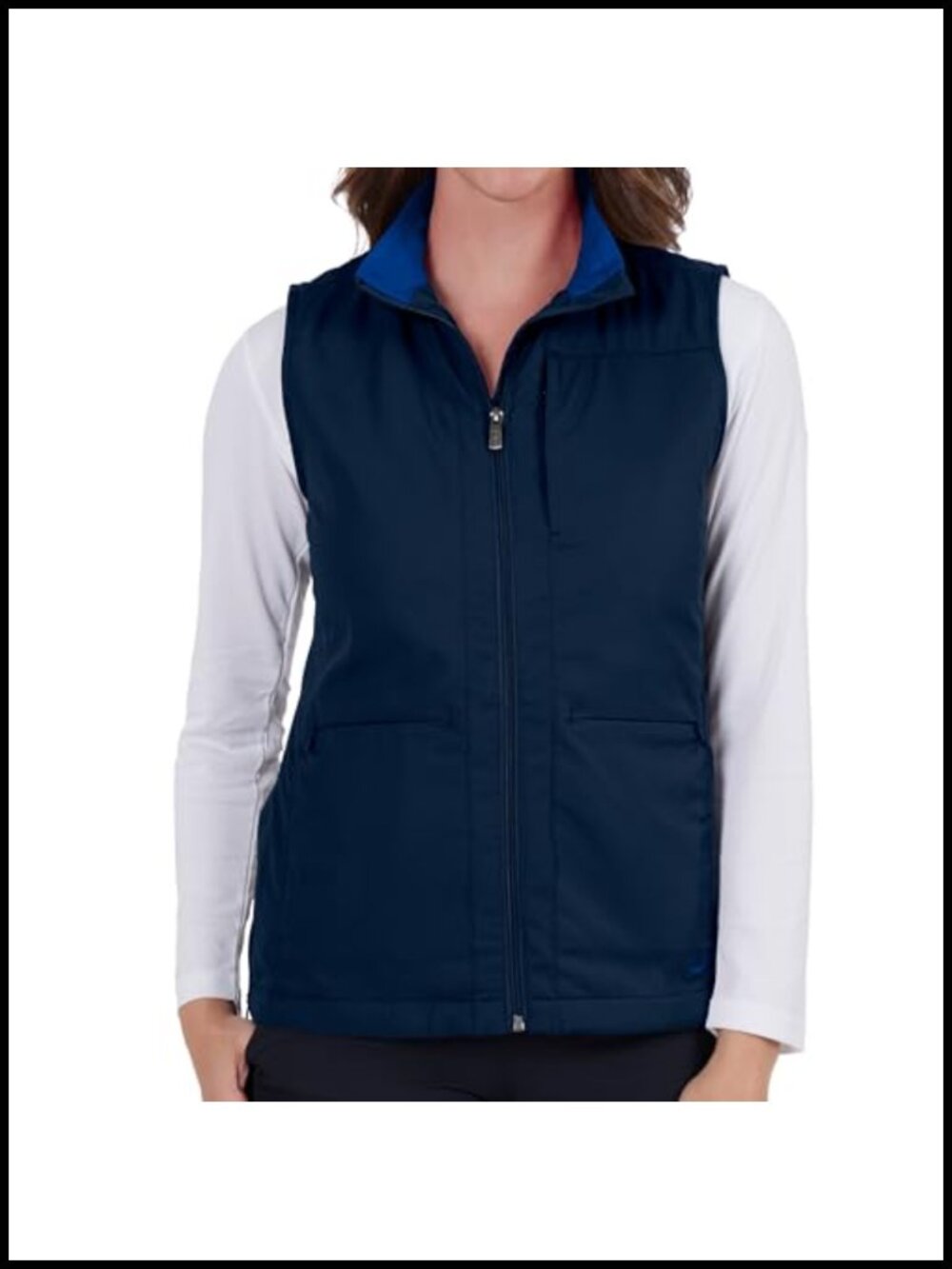 Womens RFID Travel Vest 24 Hidden Pockets Sleeveless Utility
